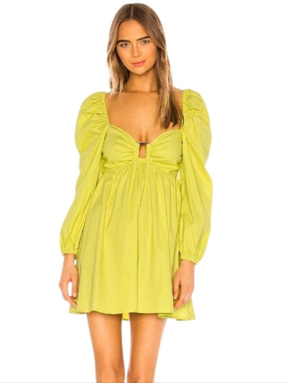 Lovers + Friends Sawtelle Mini Dress Light Lime Size XS